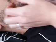 Satisfying Beard Scratch Massage With Natural Long Nails 11/16