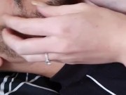 Satisfying Beard Scratch Massage With Natural Long Nails 14/16