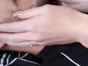 Satisfying Beard Scratch Massage With Natural Long Nails 15/16