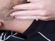 Satisfying Beard Scratch Massage With Natural Long Nails 3/16