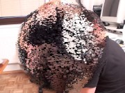 femdom feet smelling in home office by goddess gloria 15/16