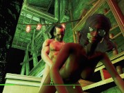 Secret clan fucked two girls on the road, and then in their lair | PC Game 10/16