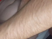 Hard fuck MILF BBW chubby lovers up close cream pie, cumshot  1/16