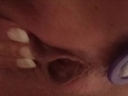 Squirting explosion - She play with a dildo in the shower while having a plug inside! 14/16