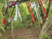 Sex with an ebony goddess - Village outdoor 1/16