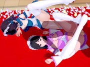 TO ARU MAJUTSU NO INDEX FUKIYOSE SEIRI AND KONORI MII MAID COSTUME 3D HENTAI 9/16