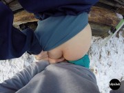 Moniteur de ski baise son élève sexy après une fellation - Couple amateur POV Lily&Jack 13/16