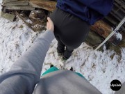 Moniteur de ski baise son élève sexy après une fellation - Couple amateur POV Lily&Jack 3/16