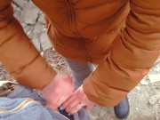 OMG PUBLIC CUM PANTYHOSE IN DANGEROUS PLACE 6/16