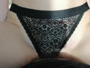 Стройная малышка в сексуальном белье скачет на члене, камшот 9/16