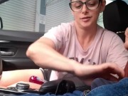 Julia car handjob! 4 3/16