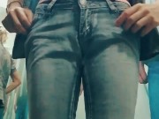 Dream of Pervert: have a look in the Fitting room when no lingerie Girl trying new Clothes. Tik Tok 13/16