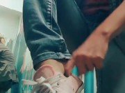 Dream of Pervert: have a look in the Fitting room when no lingerie Girl trying new Clothes. Tik Tok 15/16