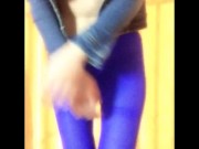 TuTu in Blue Stockings - Huge Boobs DD Natural 1/16