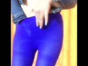 TuTu in Blue Stockings - Huge Boobs DD Natural 4/16