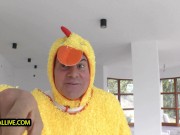 Cute 18-Year-Old Tight Pussy and Virgin Asshole Can Barely Take Huge Rabbit Stick! 4/16
