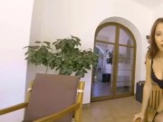 Cindy Shine gives a perfect striptease! Petite Asian brunette with perfect tits! 15/16