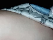 Cute teen fingering wet pussy and clit til intense orgasm before bed! 2/16