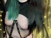 Goth girl bad dragon blowjob 9/16