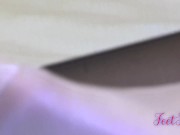 black and white nylon, high heels.  Part 1 15/16