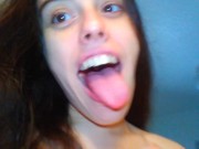 Hairy Crazy Oral Tongue Loving Slut PinkMoonLust Does a Camera Angle Check Inside Her Mouth Nose 11/16