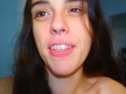 Hairy Crazy Oral Tongue Loving Slut PinkMoonLust Does a Camera Angle Check Inside Her Mouth Nose 16/16