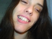 Hairy Crazy Oral Tongue Loving Slut PinkMoonLust Does a Camera Angle Check Inside Her Mouth Nose 3/16