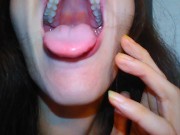Hairy Crazy Oral Tongue Loving Slut PinkMoonLust Does a Camera Angle Check Inside Her Mouth Nose 5/16