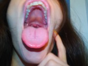 Hairy Crazy Oral Tongue Loving Slut PinkMoonLust Does a Camera Angle Check Inside Her Mouth Nose 6/16