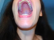 Hairy Crazy Oral Tongue Loving Slut PinkMoonLust Does a Camera Angle Check Inside Her Mouth Nose 9/16