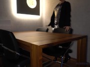 new year's eve business meeting - boss fucks secretary on the table 1/16