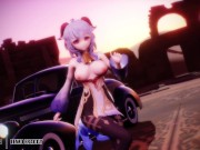 Genshin Impact - Ganyu Shuffle Dance & Anal Sex [UNCENSORED R-18 MMD 4K] 1/16
