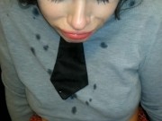 Innocent Young Babe 2 Facials & Gags On Cum After Giving Sloppy Handjob & Blowjob POV FYP Deepthroat 16/16