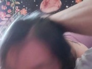 Miss Bliss Rose loves getting her throat fucked and swallows cum 13/16