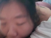 Miss Bliss Rose loves getting her throat fucked and swallows cum 3/16