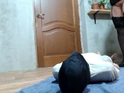 Mistress gives golden nectar and dirty panties to her slave 3/16