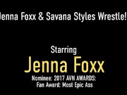 Hot Fighting Femmes Jenna Foxx & Savana Styles Think Eating Pussy Is Better 1/16