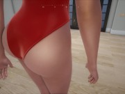 SunbayCity [SFM Hentai game] Ep.1 Wandering around in a sexy red one piece swimsuit in a GTA parody 6/16