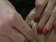 My First Time from I Pierced my Pussy rubbing my Piercing Clit its really Exciting feeling now 13/16