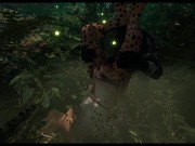 Human x furry animation (wildlife game) 1/16