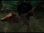 Human x furry animation (wildlife game) 14/16