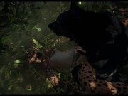 Human x furry animation (wildlife game) 15/16