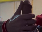 Bondi gives Tied a handjob *CLOSE UP* 4/16