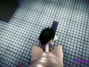 Cyber Punk 2077 Hentai Sex in a Public Toilet 4/16