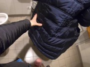 PUBLIC BATHROOM PISSING AND FUCK WITH A STRANGER HORNY GIRL 8/16