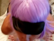 Wife cum on face BBC dildo spitroast  13/16