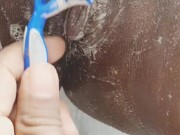 Pregnant wife shaving her pussy 11/16