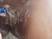 Pregnant wife shaving her pussy 6/16