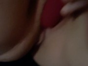 Cumming all over my parents bed.. Watch me leave a puddle while they're gone ;) 13/16