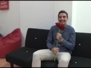 Young redhead licks Jotade's cock with passion! 1/16